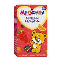 МИШКИ МУЛЬТИ ПЛЮС паст. жев. n60