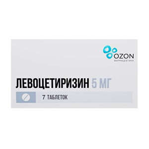Левоцетиризин таб. п/пл. об. 5мг №10