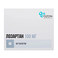 ЛОЗАРТАН таб п/об 100мг 60 шт.