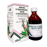 МАЛЬВЫ И ПОДОРОЖНИКА СИРОП С ВИТАМИНОМ С сироп (фл.) 100мл