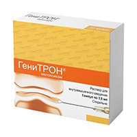ГЕНИТРОН р-р д/ин. (амп.) 10мг/мл - 1.5мл 5 шт.