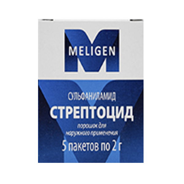 СТРЕПТОЦИД пор. (пак.) 2г n5