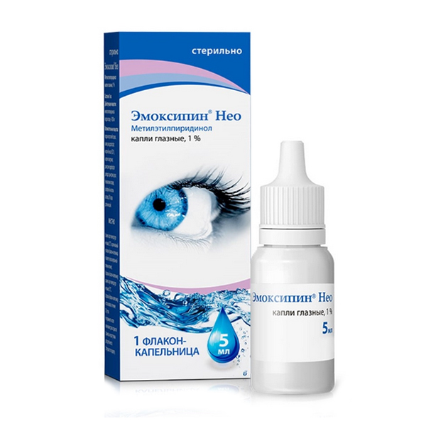ЭМОКСИПИН НЕО капли гл. (фл-кап.) 1% - 5мл 1 шт.
