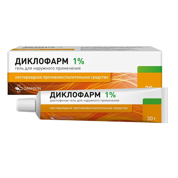ДИКЛОФАРМ гель (туба) 1% 30 г