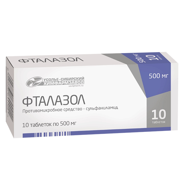 ФТАЛАЗОЛ таб 500мг n10