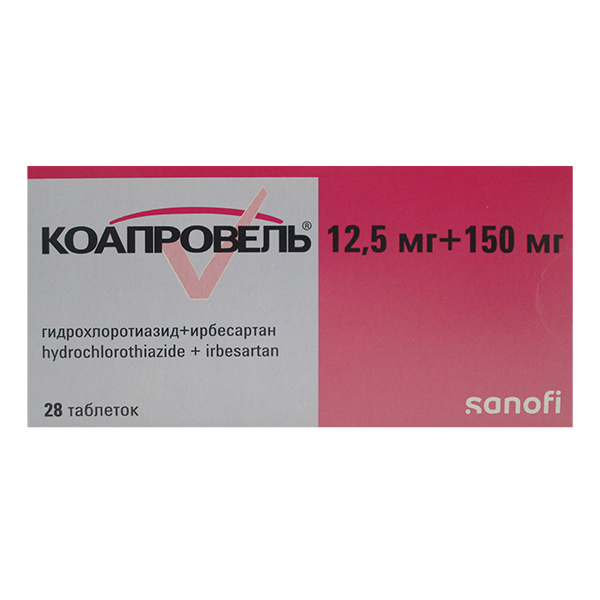 КОАПРОВЕЛЬ таб 150мг+12.5мг 28 шт.