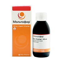 МАЛЬТОФЕР сироп (фл.) 10мг/мл - 150мл 1 шт.