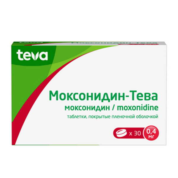 МОКСОНИДИН таб п/об 0.4мг 90 шт.