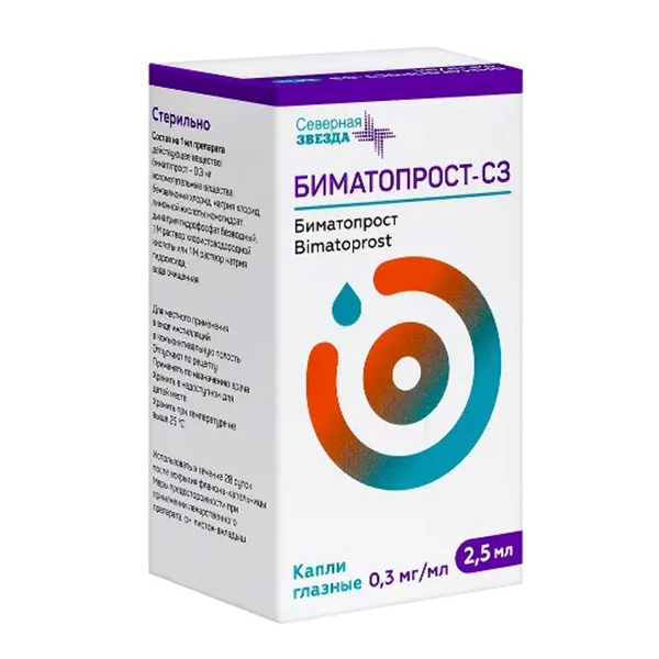 БИМАТОПРОСТ капли гл. (фл.-кап.) 0.03% 2.5мл n1