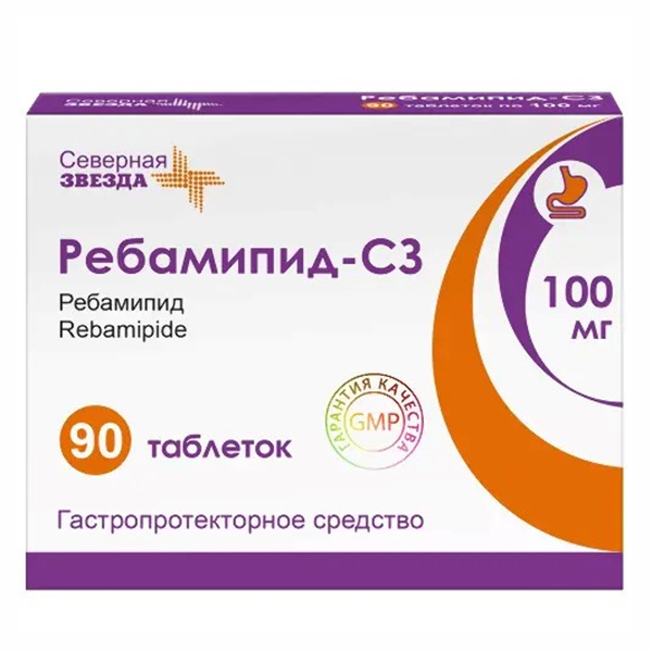 РЕБАМИПИД таб п/об 100мг n90