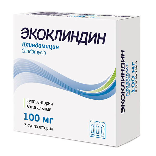 ЭКОКЛИНДИН супп. ваг. 100мг n3