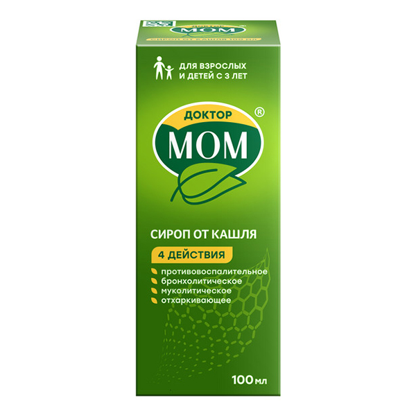 Доктор МОМ фл.(сироп) 150мл + мерн. стакан