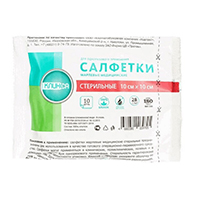 САЛФЕТКИ стерильные нетканые 16х14 n10