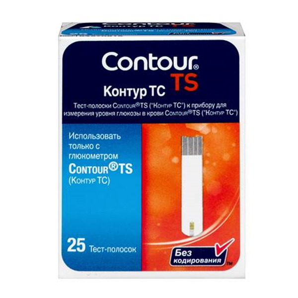 ТЕСТ ПОЛОСКИ К ГЛЮКОМЕТРУ Контур ТС (Contour TS) n50х2