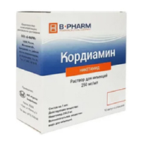 КОРДИАМИН р-р д/ин. (амп.) 25% - 2мл 10 шт. КОРДИАМИН р-р д/ин. (амп.) 25% - 2мл 10 шт.