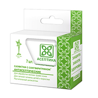 САЛФЕТКИ антисептические спиртовые 3х6см 20 шт.