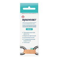 ПЛАСТЫРЬ Мультипласт 3.8х3.8см n1