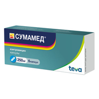 СУМАМЕД капс. 250мг 6 шт.