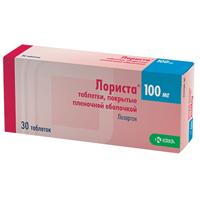 ЛОРИСТА таб п/об 100мг 30 шт.