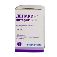 ДЕПАКИН ЭНТЕРИК таб п/об 300мг n100
