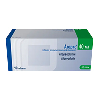 АТОРИС таб п/об 40мг 30 шт.
