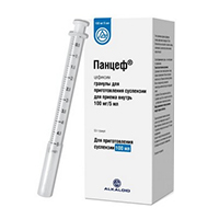 ПАНЦЕФ гран. д/сусп. вн..прим. (фл.) 100мг/5мл - 53г 100мл