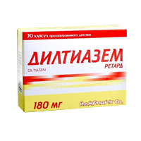 ДИЛТИАЗЕМ капс. пролонг. 180мг n30