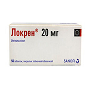 ЛОКРЕН таб п/об 20мг n28