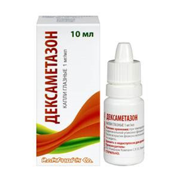 Дексаметазон Реневал тюб.-кап.(капли глазн.) 0,1% 10мл