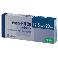 ЭНАП НЛ таб 20мг + 12.5мг 20 шт.