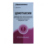 ЦЕФОТАКСИМ пор. д/ин. (фл.) 1г n1