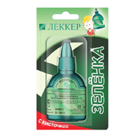 Бриллиантового зеленого раствор спиртовой фл.(р-р наружн.) 1% 10мл (винт. крышка-помазок)