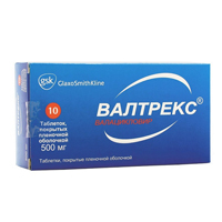 Валтрекс таб. п/пл. об. 500мг №42
