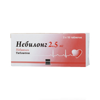 НЕБИЛОНГ таб 2.5мг 30 шт.