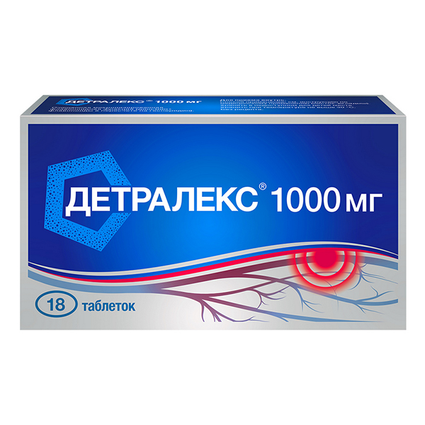 Детралекс таб. п/пл. об. 1000мг №60